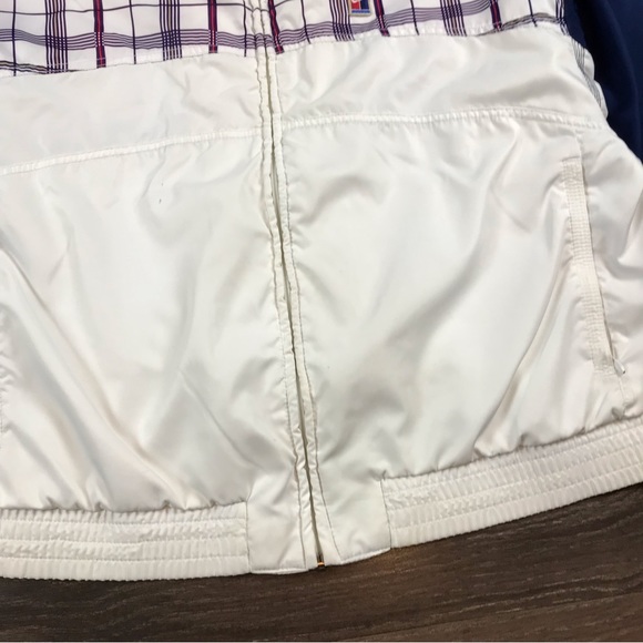 Nike Court Run Division Womens Vintage Plaid Full Zip White Sports Tennis Jacket - Picture 11 of 12